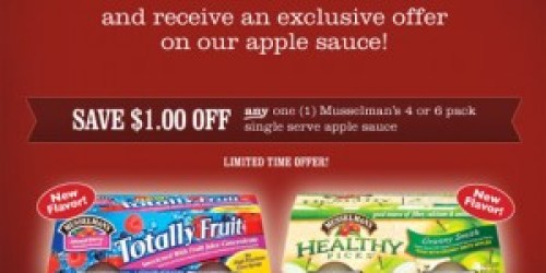 High Value Musselman's Apple Sauce Coupon!