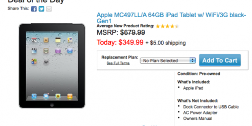 CowBoom.online: *HOT* Pre-Owned Apple iPad Tablet 64GB Only $354.99 Shipped