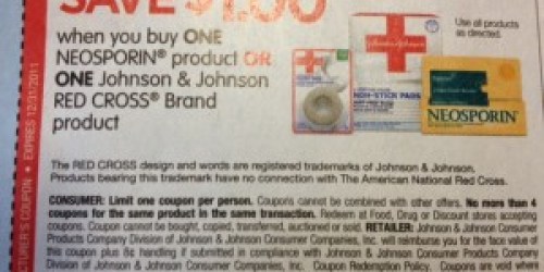 Uponlineing $1/1 ANY Johnson & Johnson Red Cross Coupon = FREE Travel Kits at Walmart