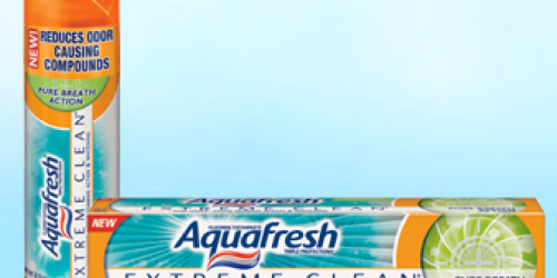 $1/1 Aquafresh Extreme Clean Coupon (Reset!?) = Free Travel Size at Walmart & Target