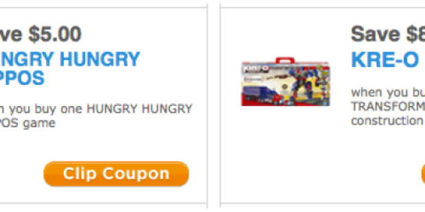 Target: FREE Kre-O Transformers Optimus Prime Set & FREE Hungry Hungry Hippos Travel Set