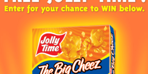 Jolly Time Popcorn Sweepstakes = FREE Popcorn (100 Winners Daily = 2,100 Total Winners!)