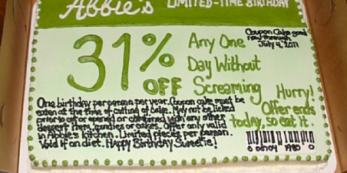 Happy Friday: Yummy Coupon Cake