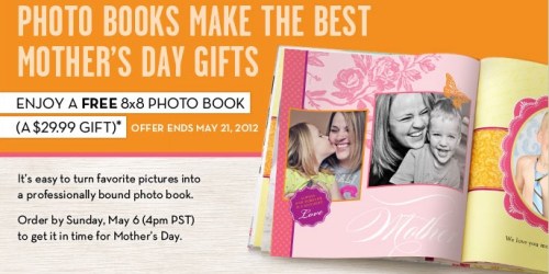 Shutterfly: Free Hardcover Photo Book – $29.99 Value + 50 Free Prints (Just Pay Shipping)