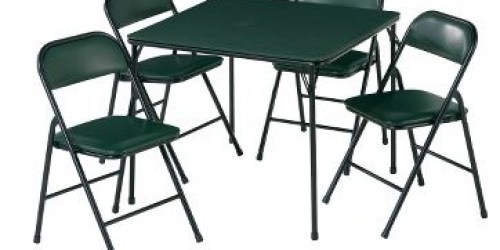 Cabela’s.online: 5-Piece Card Table and Chair Set Only $29.88 Shipped to Store (Reg. $99.99!)