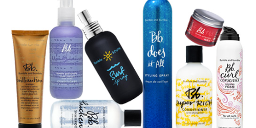 Bumble & Bumble: FREE Shipping + 6 FREE Samples with Any Order (No Minimum!)