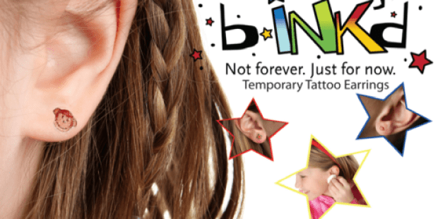 Bink’d Temporary Tattoo Earrings: Over 50% Off Original Bink’d & All In One Purse Set