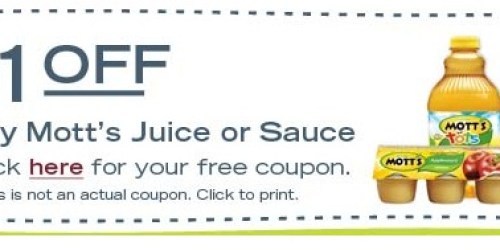 New $1/1 Mott’s Apple Juice or Sauce Coupon = Cheap Mott’s Products at Target & Walmart