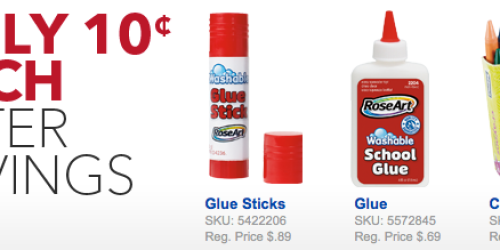 Best Buy: 10¢ Schoolio Crayons & Rose Art Glue