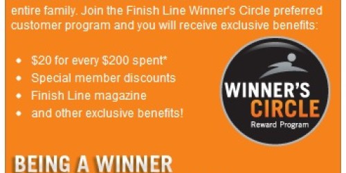 Finish Line Winner’s Circle Rewards Program = FREE Products, Discounts, and More