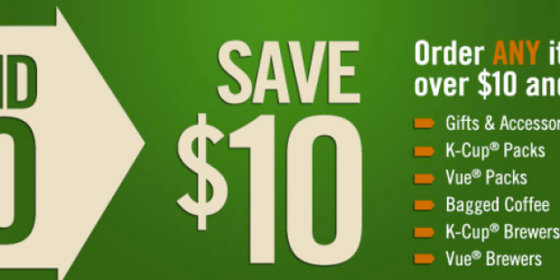 Green Mountain Coffee: $10 Off ANY $10 Item = 16 Vue Packs & Travel Mug Only $5.95 Shipped