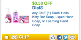 Dial Hello Kitty Coupons (Back Again!) + Walmart Scenarios & Walgreens Deals