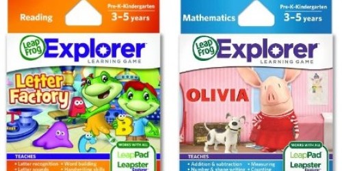 Amazon.online: LeapFrog Explorer or LeapFrog LeapPad Games Only $12.50 Shipped