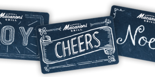 Romano’s Macaroni Grill: $50 Gift Card Only $40 (Online Only) + $5 Bonus Card Offer