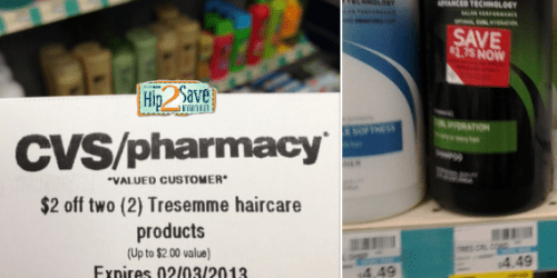 CVS: $2/2 Tresemme Haircare Product CVS Coupon = FREE Travel Size Products + More