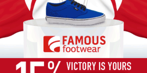 Famous Footwear: Extra 15% Off Entire Purchase Including Clearance & Sale Items (Starts Today)