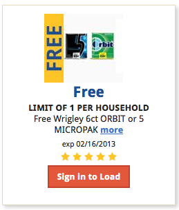 Kroger: Free Wrigley, Orbit or 5 Micropak Gum (Download eCoupon Today Only!)