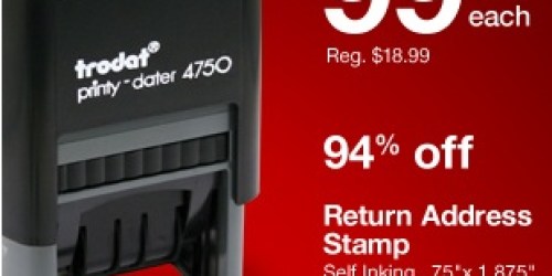 Staples.online: *HOT* Self-Inking Stamp Only $0.99 (Regularly $18.99) + FREE Shipping