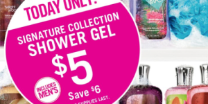 Bath & Body Works: Signature Collection Shower Gels Only $5 – Reg. $11 (Today Only!)