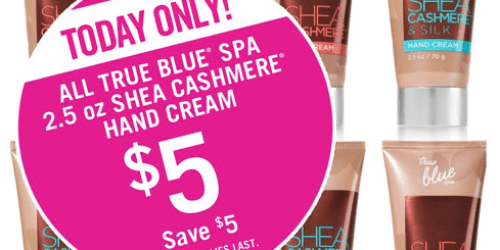 Bath & Body Works: $5 True Blue Spa Shea Cashmere Hand Cream (In Store – Today Only!)