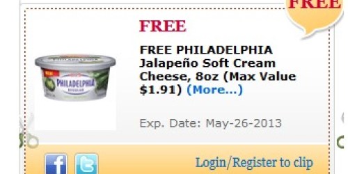 onlinemissary Shoppers: Free Philadelphia Jalapeno Soft Cream Cheese