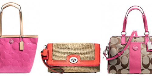 Coach Factory: Up to 50% Off Sale + Extra 30% Off Entire Purchase = Great Deals on Handbags + More