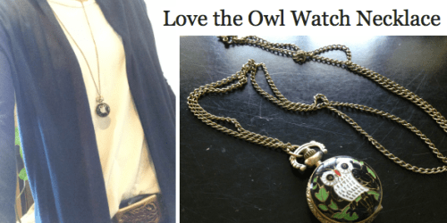 Love the Owl Watch Necklace As Low As Only $11 Shipped (Regularly $48)