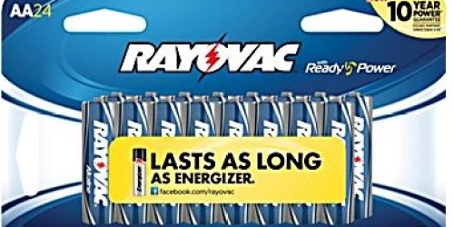 Staples.online: *HOT* Rayovac Alkaline AA Batteries 24-Pack Only $4.99 (Regularly $19.99!) + Free Shipping