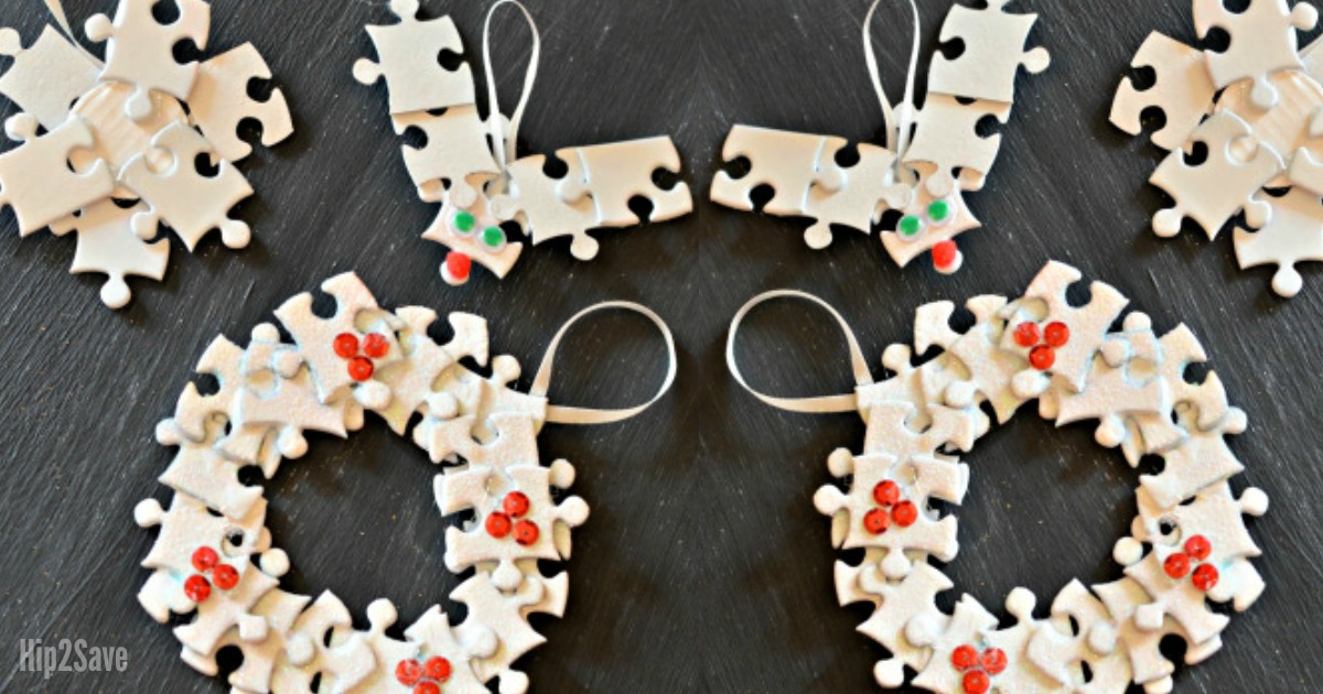 DIY Ornament with puzzle