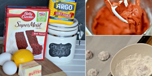 Red Velvet Box Cake Cookies Recipe