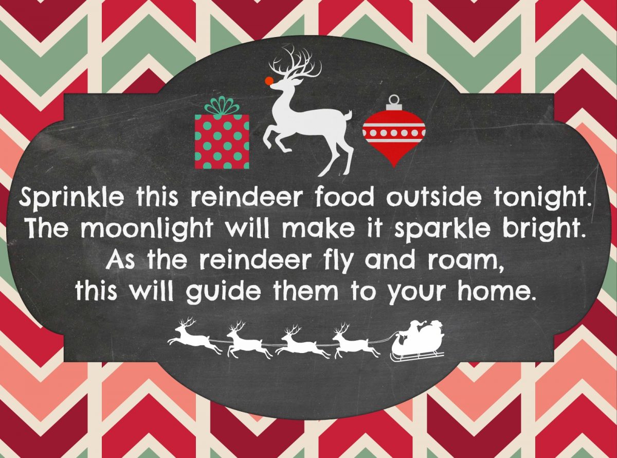 Free Reindeer Food Poem Printable Hip2Save