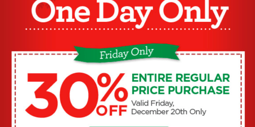 Michaels: 30% Off Entire Regular Price Purchase (Tomorrow Only!) + Don’t Forget to Watch Video