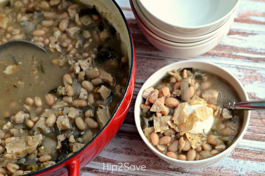 bowl of White Bean Chicken Chili