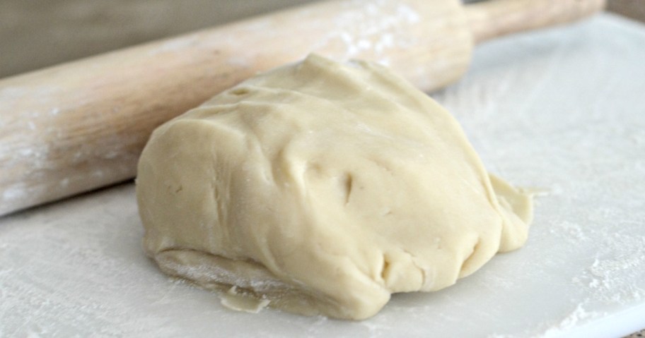 cookie dough ready to be rolled out