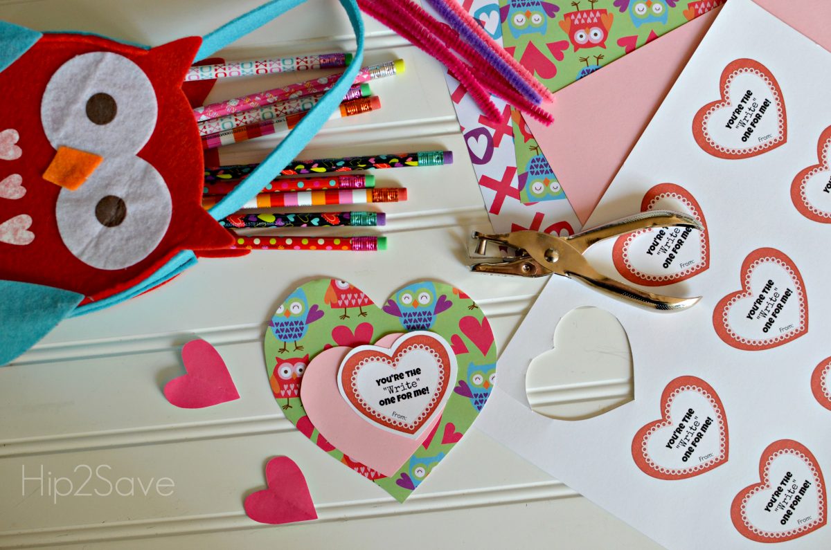 Valentine Pencil Craft Idea Hip2Save