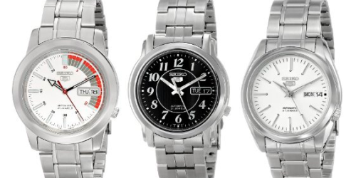 Amazon: Seiko Men’s Automatic Stainless Steel Watches Only $53.99 Shipped – Today Only