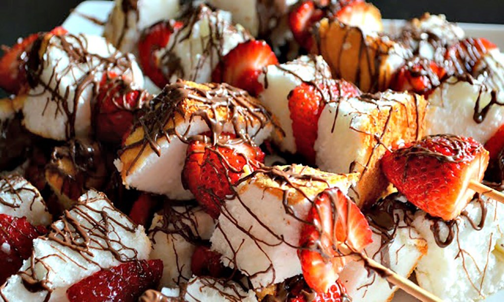 angel food cake strawberry kabobs