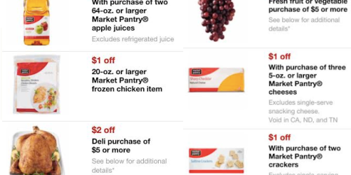 Target: New Mobile Coupons (Save on Fresh Fruit, Fresh Veggies, Apple Juice, Frozen Chicken + More!)