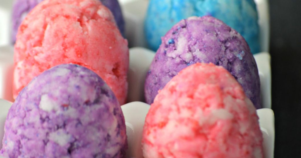 DIY bath bomb recipe easter