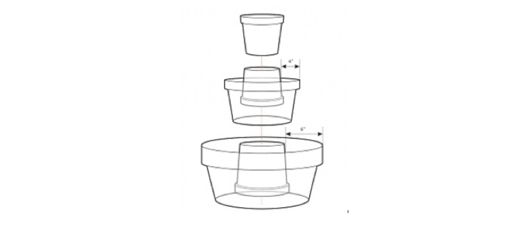 white stock photo of planter drawing