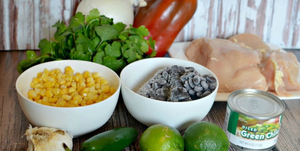 ingredients for cilantro lime chicken meal prep