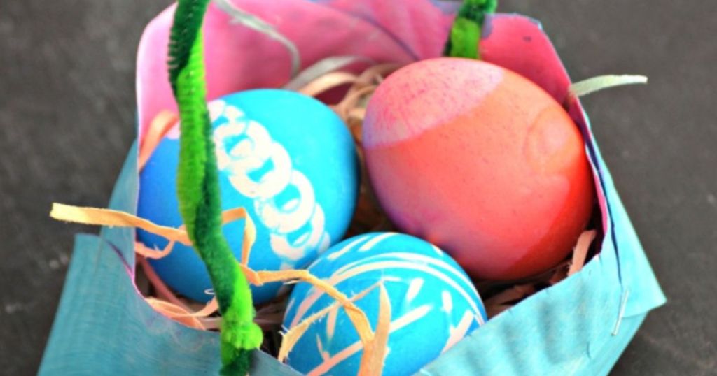 paper plate easter basket diy