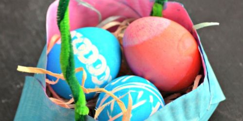 Homemade Paper Plate Easter Basket