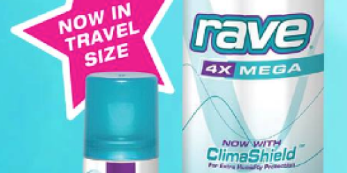 New Buy Full Size Rave Hairspray, Get Travel Size FREE Coupon + Walmart Deal Scenario