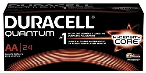 Staples.online: Duracell Quantum Alkaline AA Batteries 24 Pack Only $7.99 Shipped Today Only (Reg. $22.99)