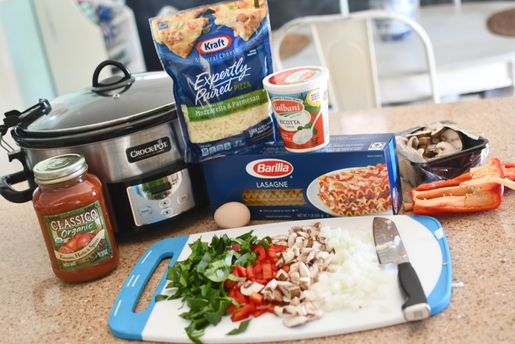 slow cooker lasagna ingredients