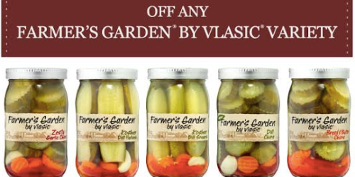 New $1/1 Farmer’s Garden by Vlasic Pickles Coupon (+ Enter Sweepstakes to Win $750 Gift Cards)