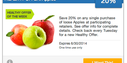 SavingStar: 20% Cash Back on Apples Purchase