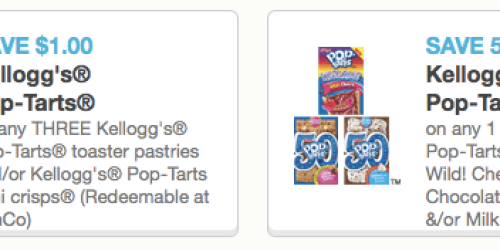 Rare $0.50/1 Kellogg’s Pop-Tarts (Select Varieties) Coupon + $1/3 Any Variety Pop-Tarts Coupon