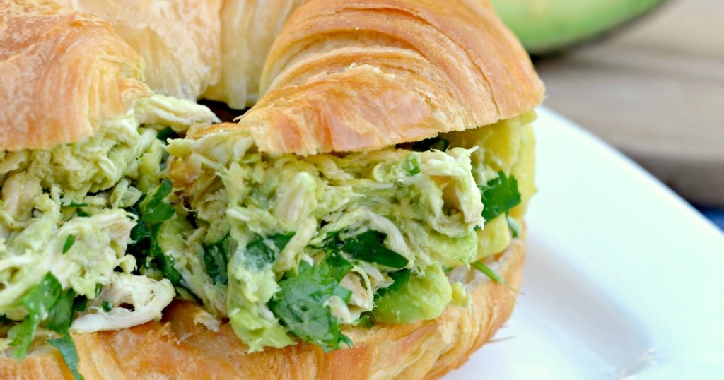 avocado chicken salad sandwiches